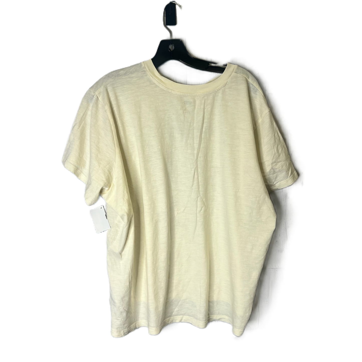 Cream Top Short Sleeve Basic By Levis, Size: 2x