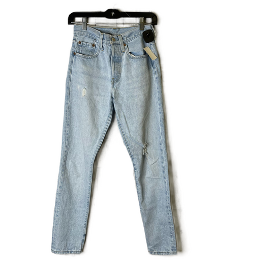 Jeans Straight By Levis In Blue Denim, Size: 0