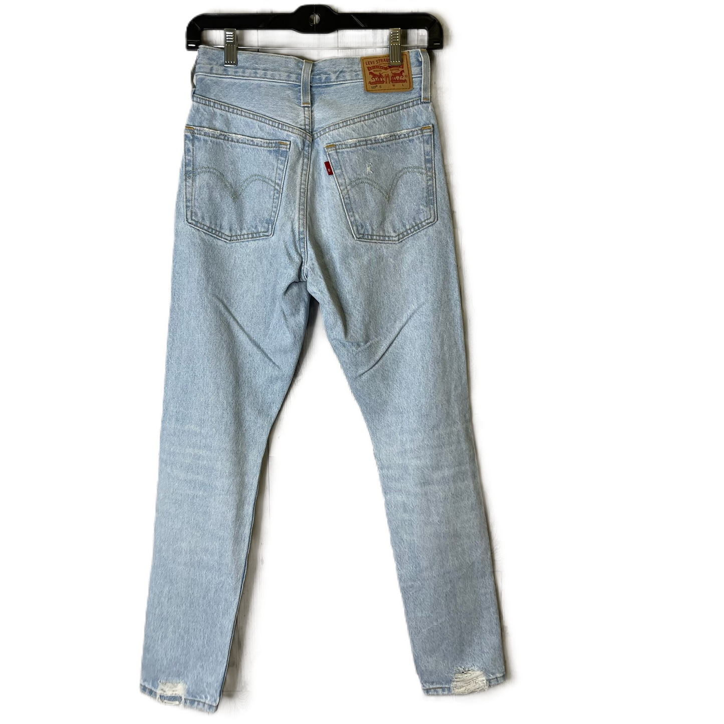 Jeans Straight By Levis In Blue Denim, Size: 0