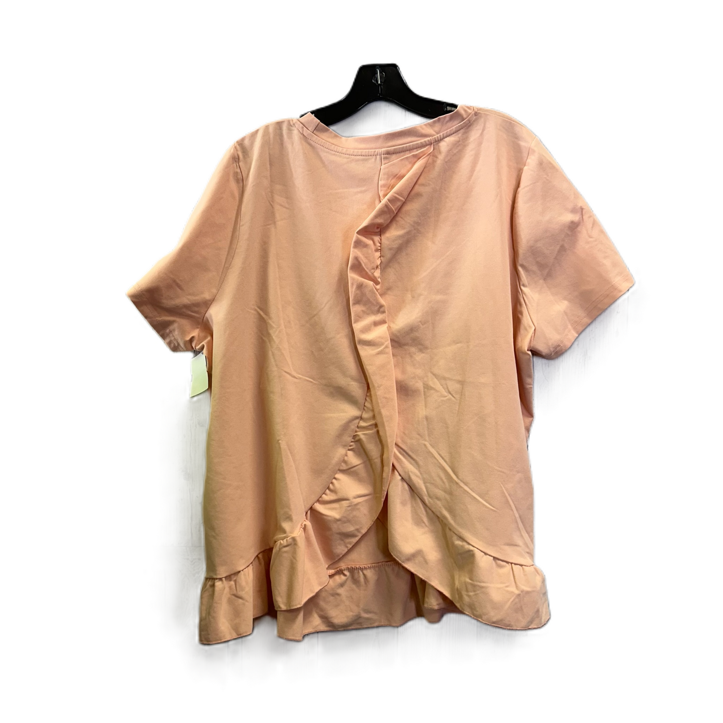 Top Short Sleeve By Shein In Orange, Size: 3x