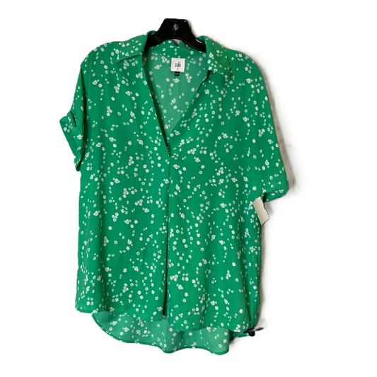 Top Short Sleeve By Cabi In Green, Size: M