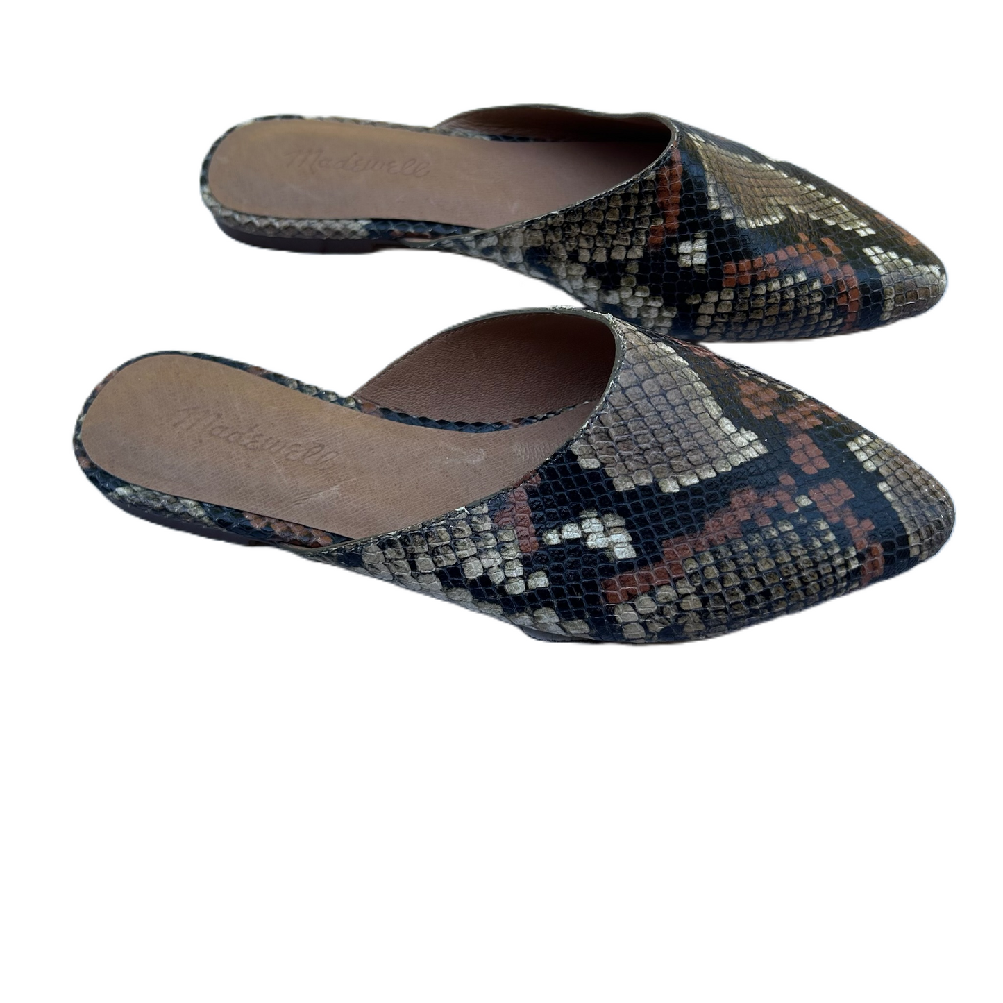 Shoes Flats By Madewell In Snakeskin Print, Size: 6.5