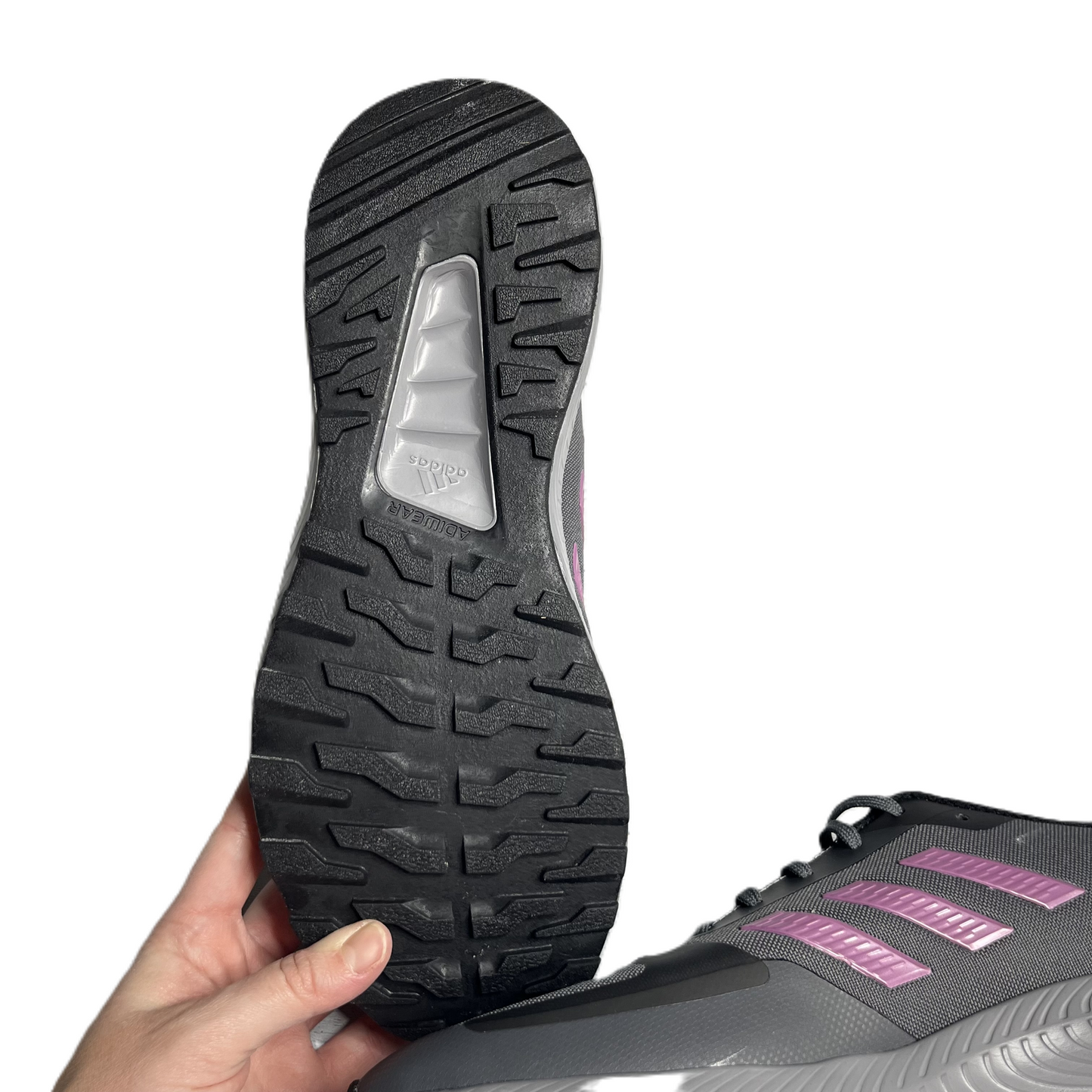 Shoes Athletic By Adidas In Grey, Size: 11