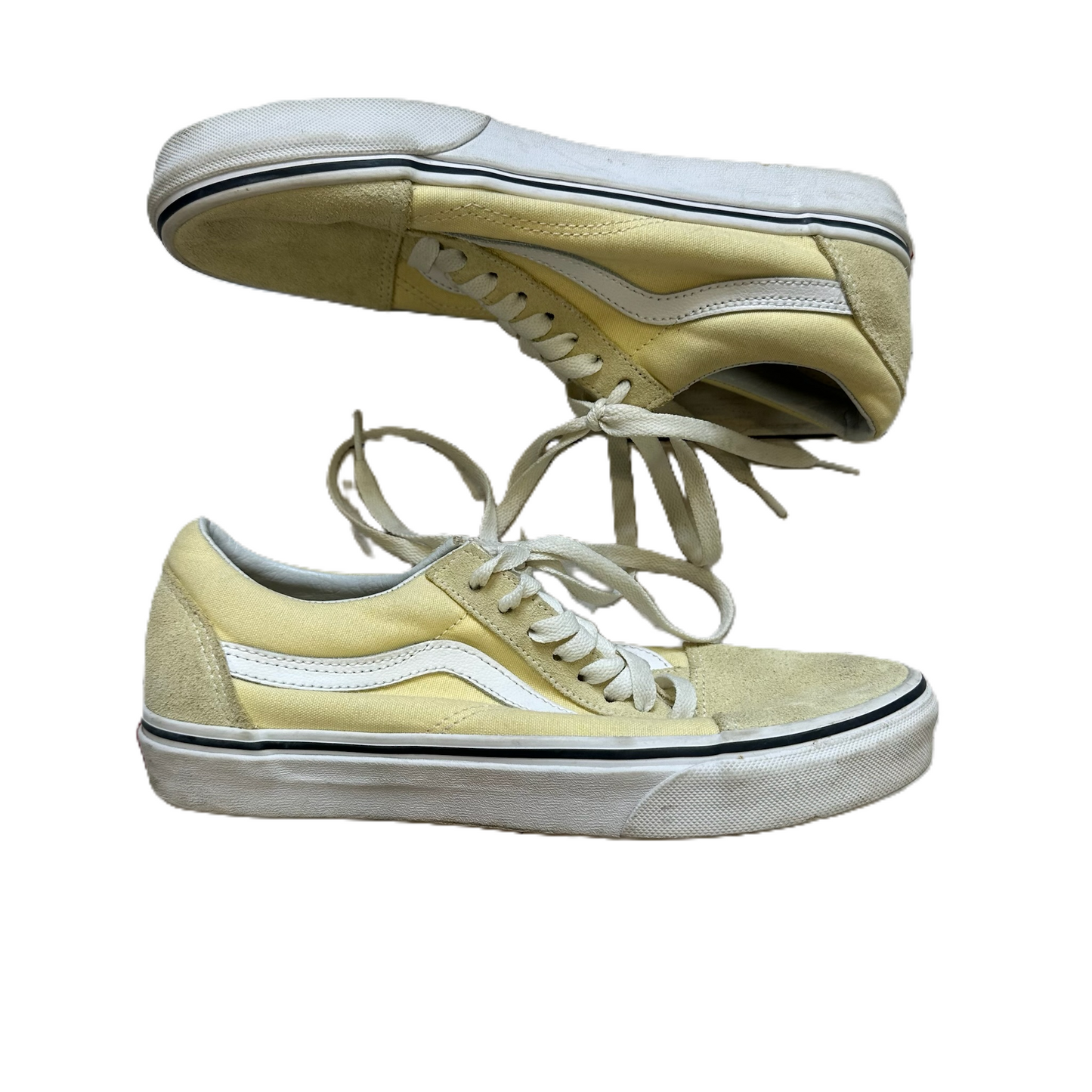 Shoes Sneakers By Vans In Yellow, Size: 7