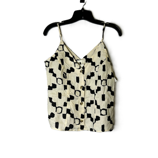 Top Sleeveless By H&m In Cream, Size: M