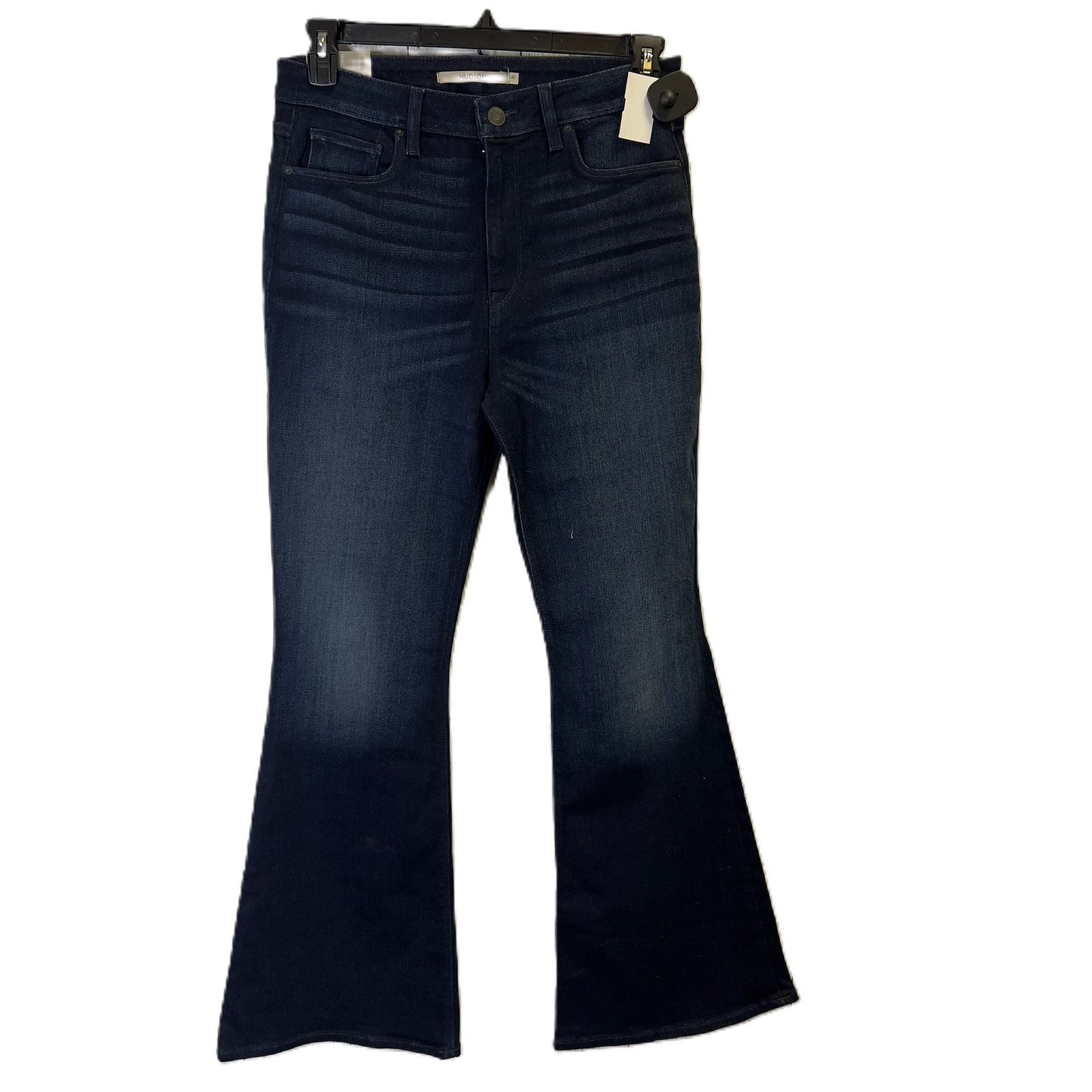 Jeans Flared By Hudson In Blue Denim, Size: 10