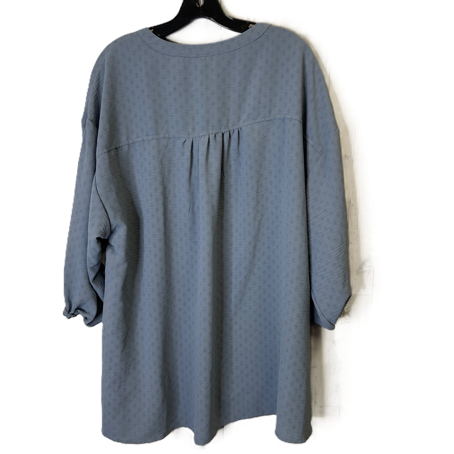 Top Long Sleeve By Wonderly In Blue, Size: 3x