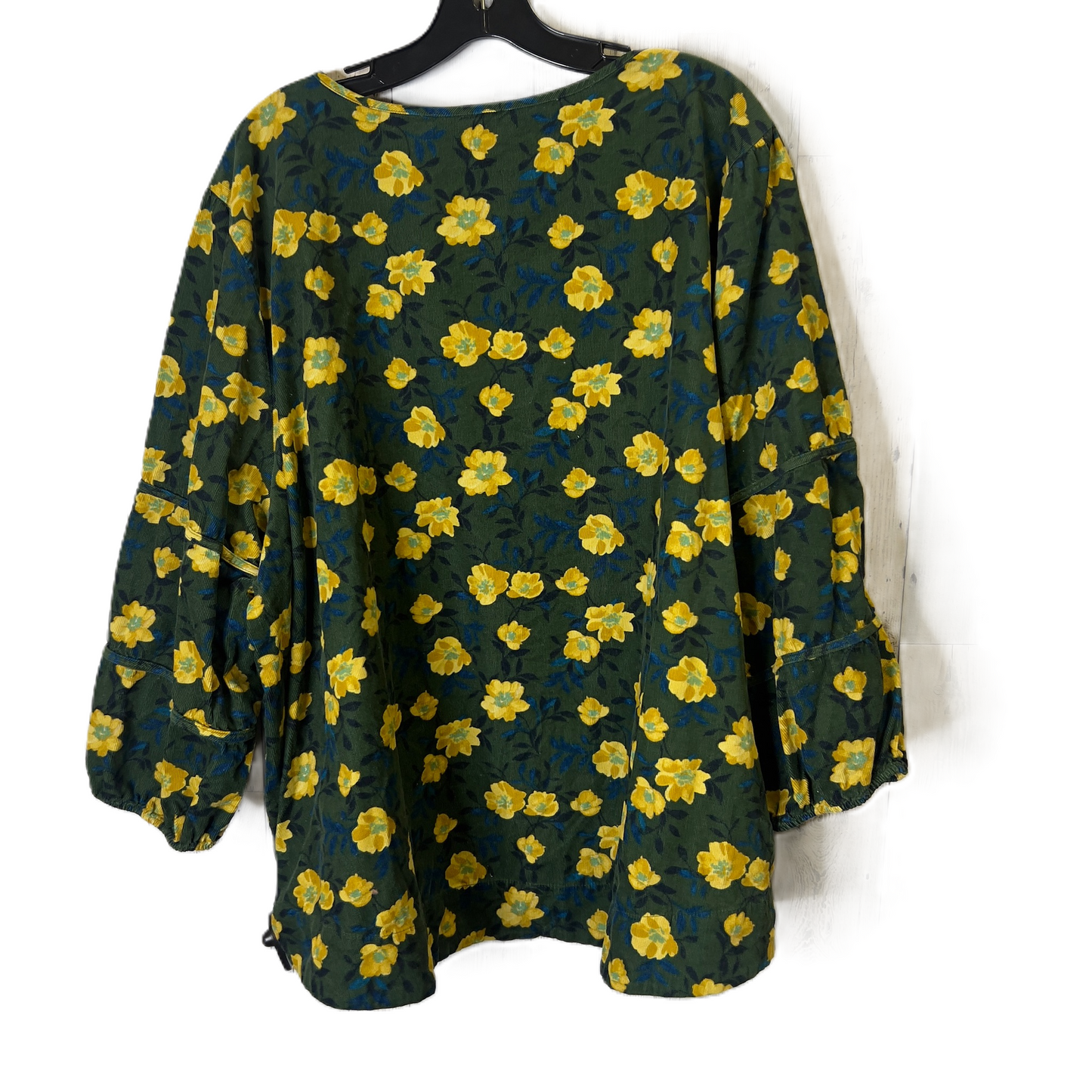 Top Long Sleeve By Sonoma In Green, Size: 4x