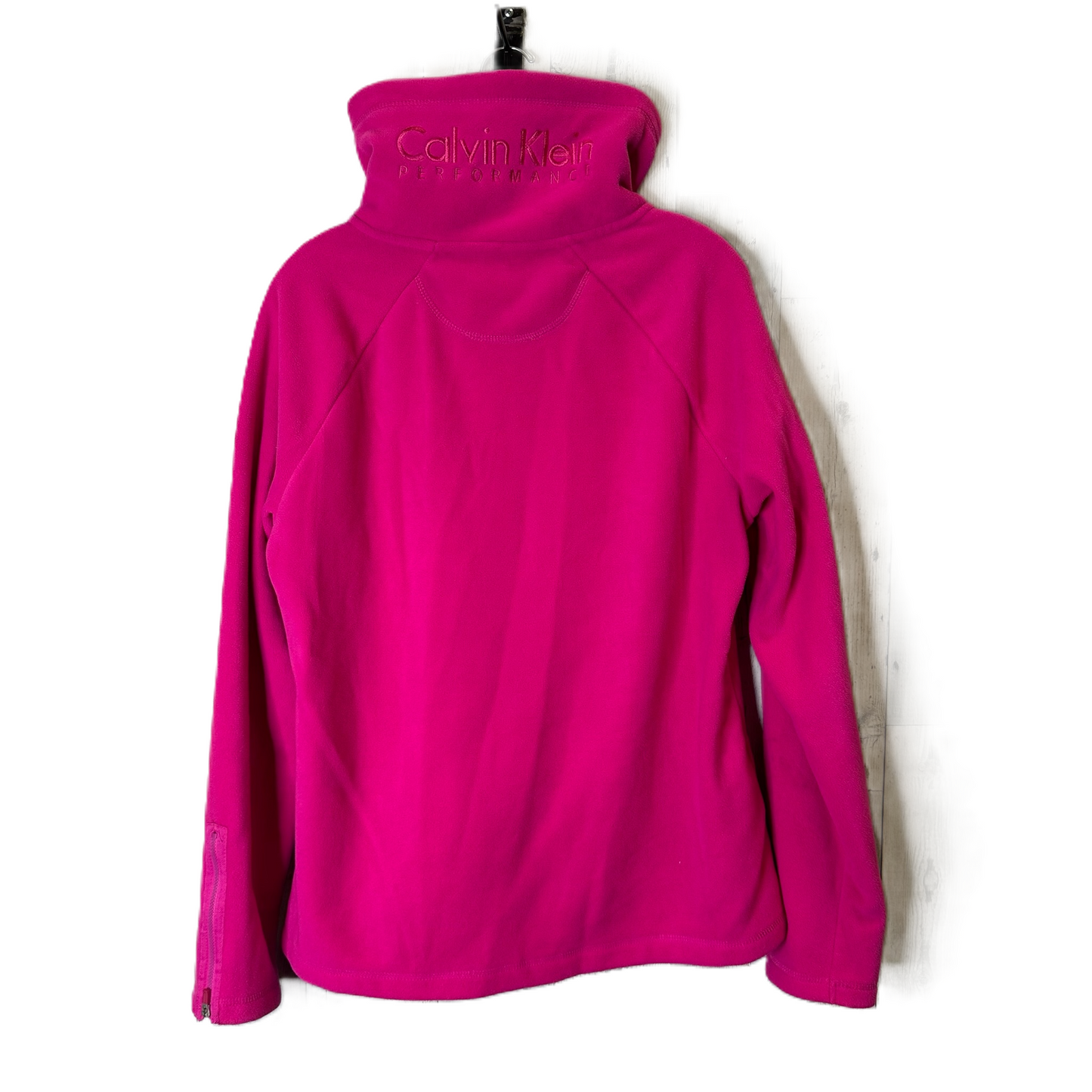 Jacket Fleece By Calvin Klein In Pink, Size: L