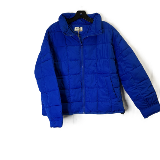 Coat Puffer & Quilted By New In In Blue, Size: M