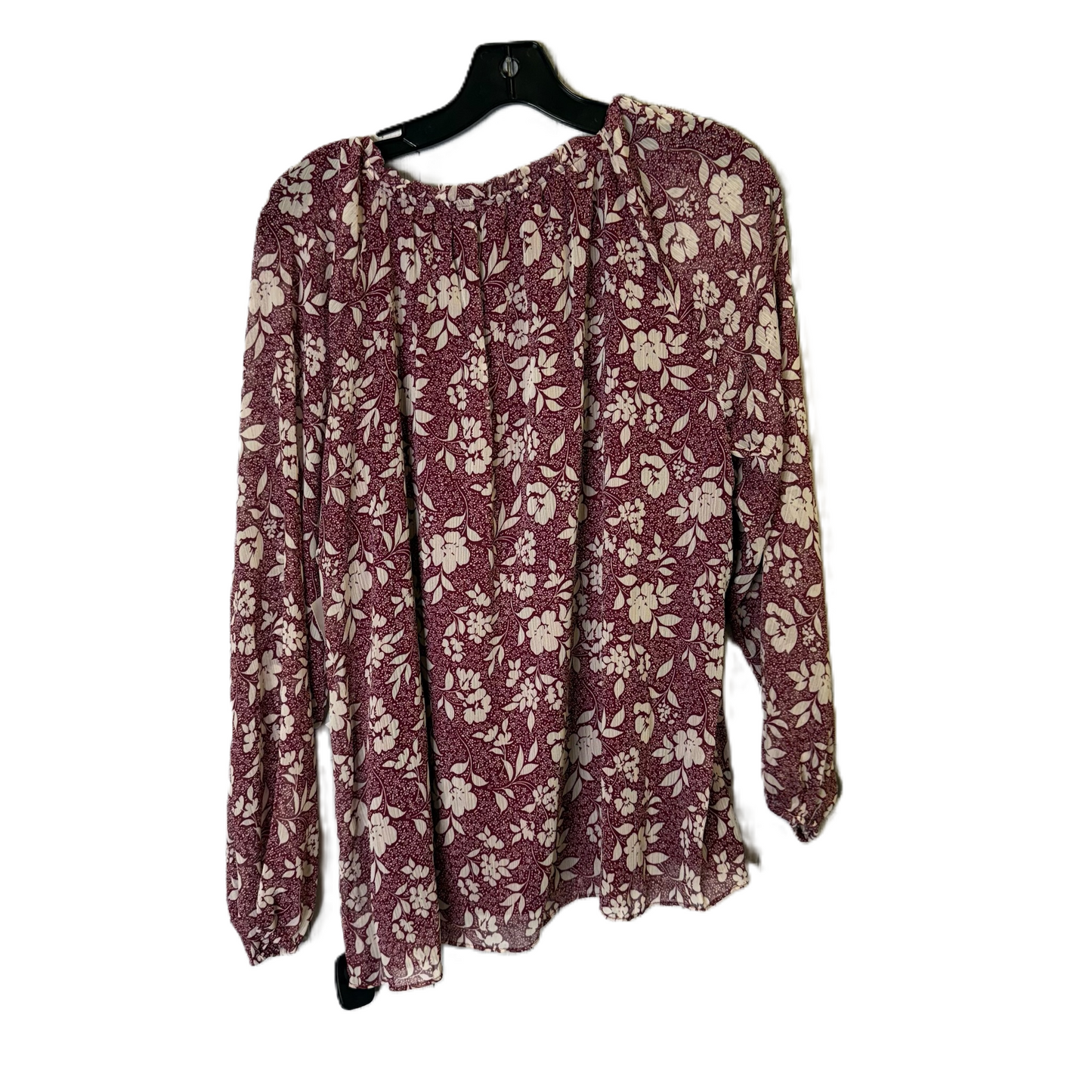 Top Long Sleeve By Lc Lauren Conrad In Red, Size: L