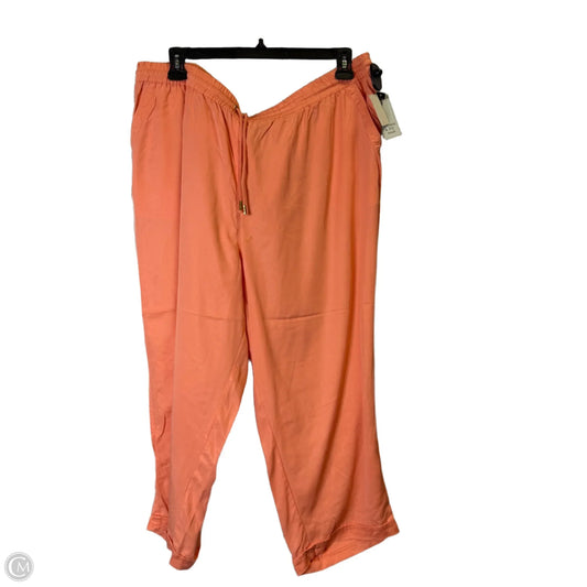 Pants Wide Leg By Crown And Ivy In Coral, Size: 3x
