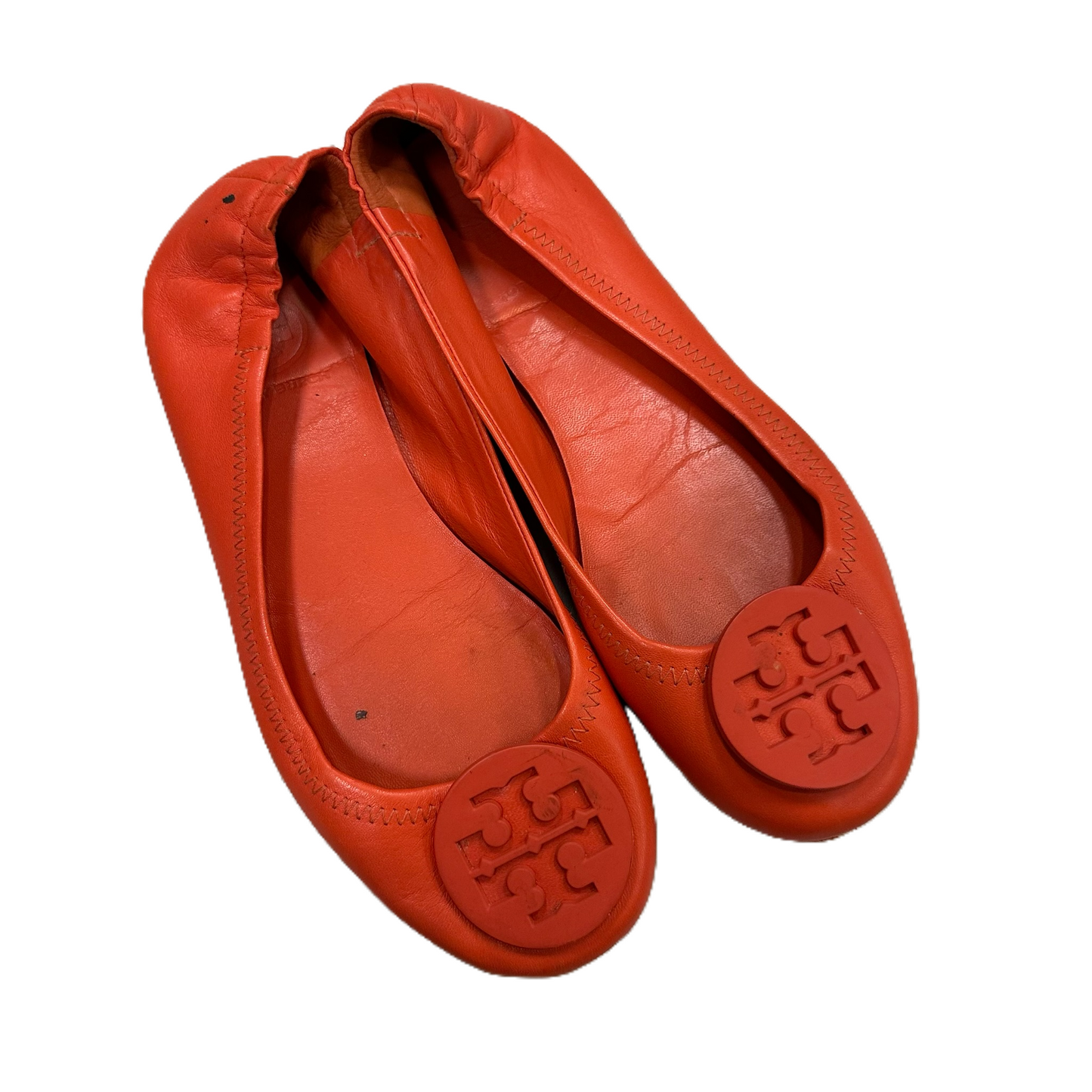 Orange Shoes Designer By Tory Burch, Size: 5