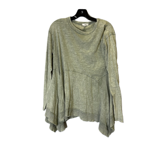 Top Long Sleeve By Easel In Green, Size: M