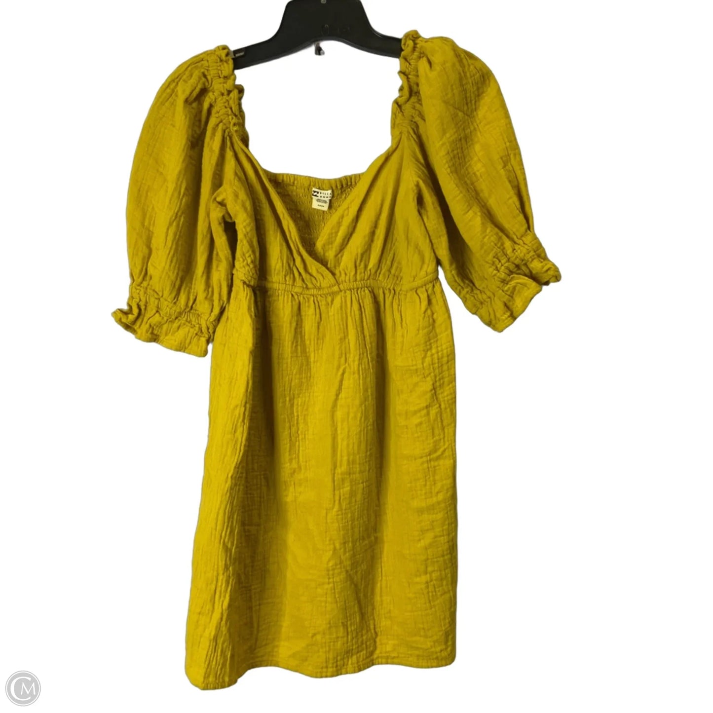 Dress Casual Short By Billabong In Yellow, Size: M