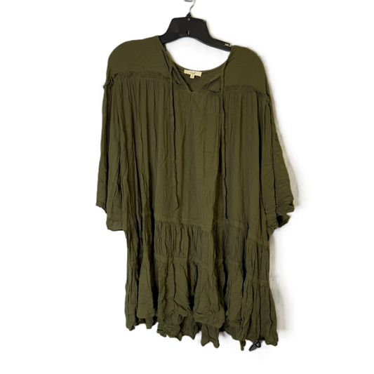 Top Long Sleeve By Easel In Green, Size: S