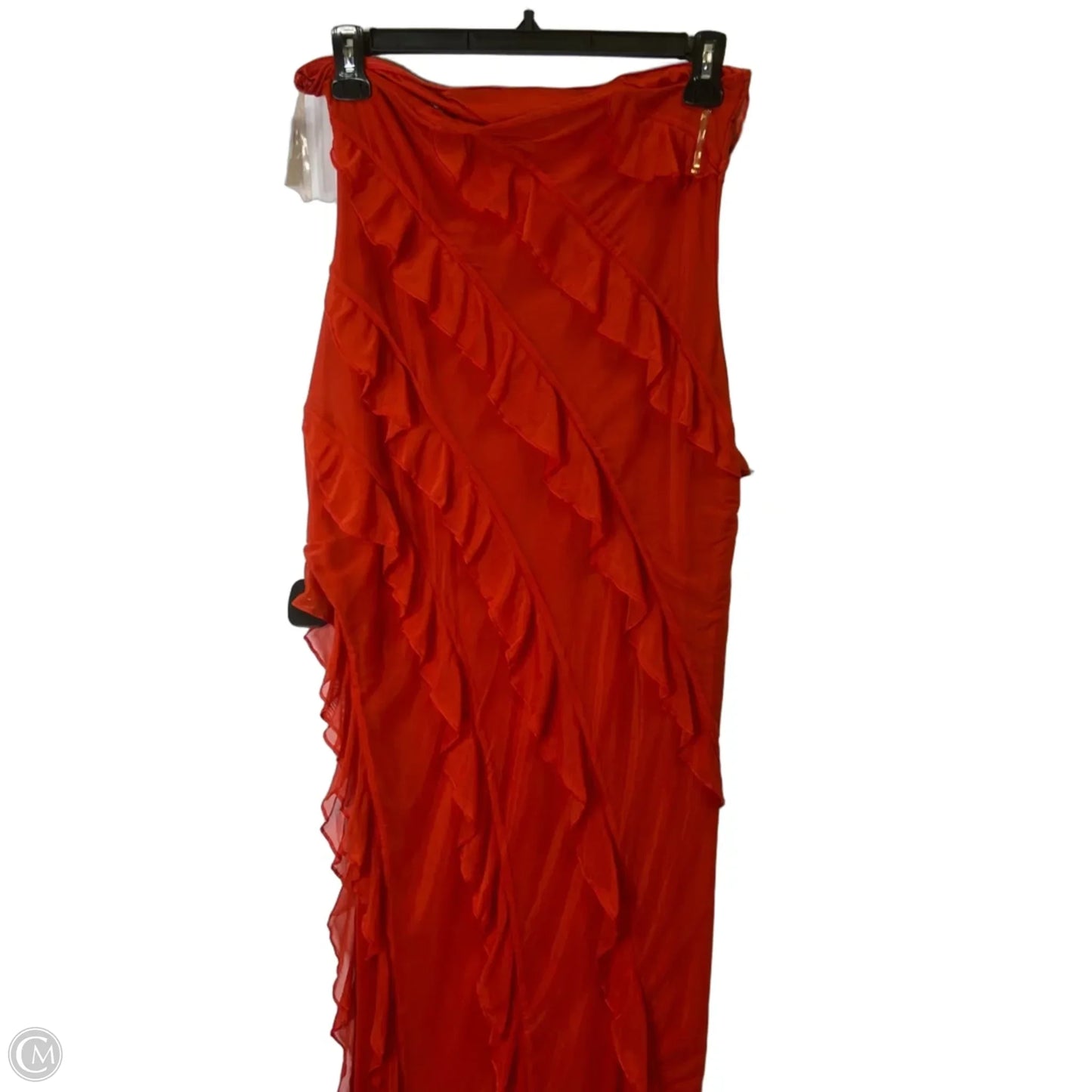 Dress Party Long By Clothes Mentor In Red, Size: 12