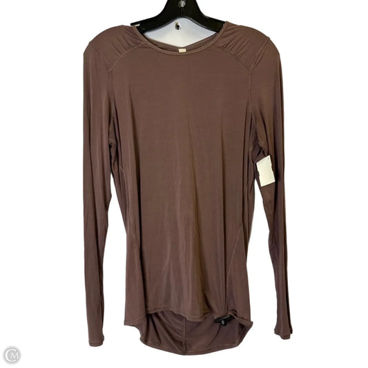 Athletic Top Long Sleeve Crewneck By Lululemon In Purple, Size: 6