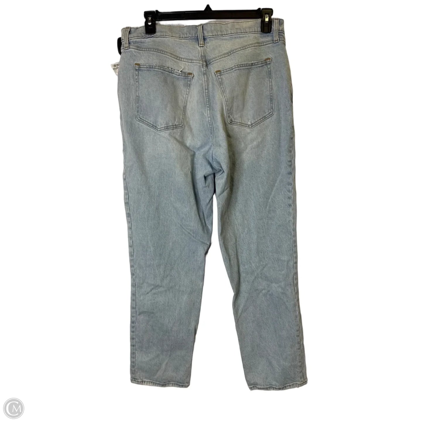 Jeans Straight By Abercrombie And Fitch In Blue Denim, Size: 16