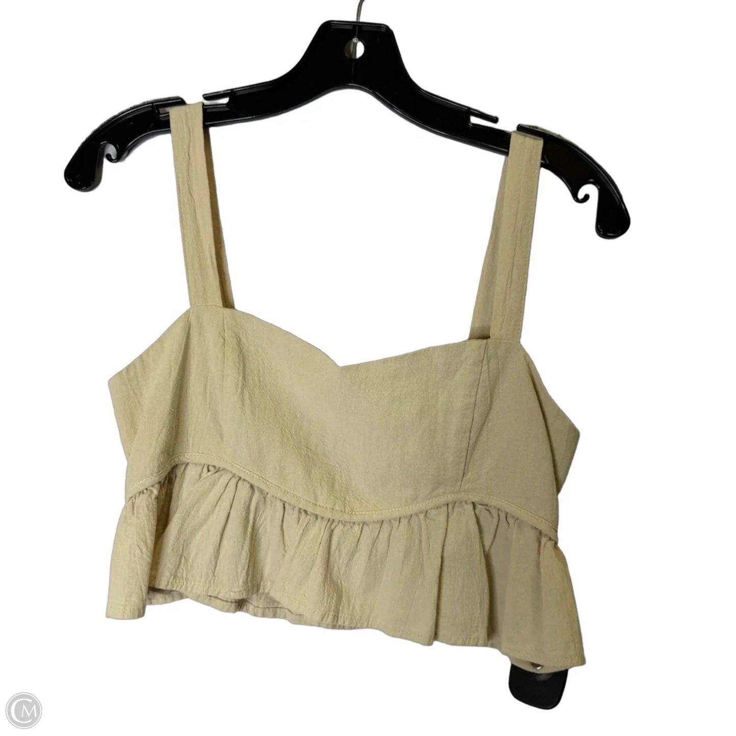 Top Sleeveless By Shein In Tan, Size: M