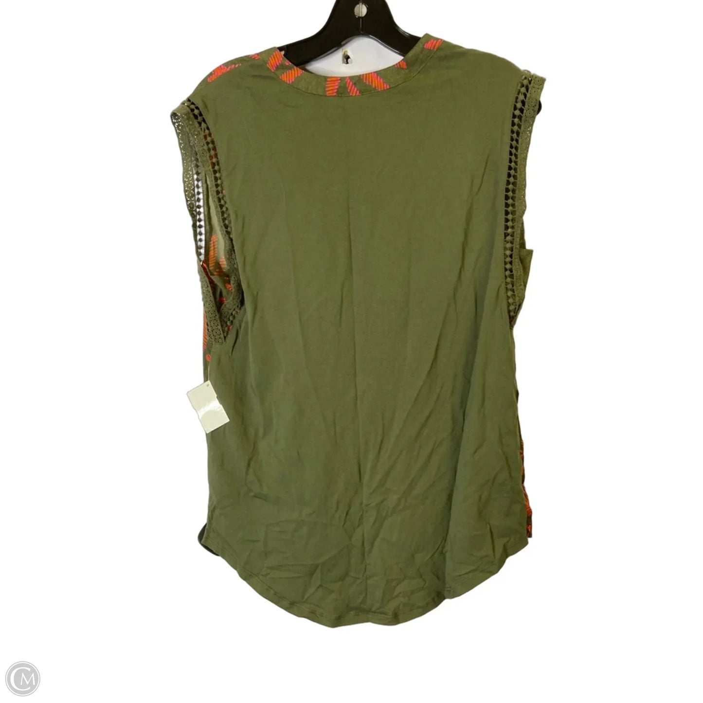 Top Sleeveless By A New Day In Green, Size: M