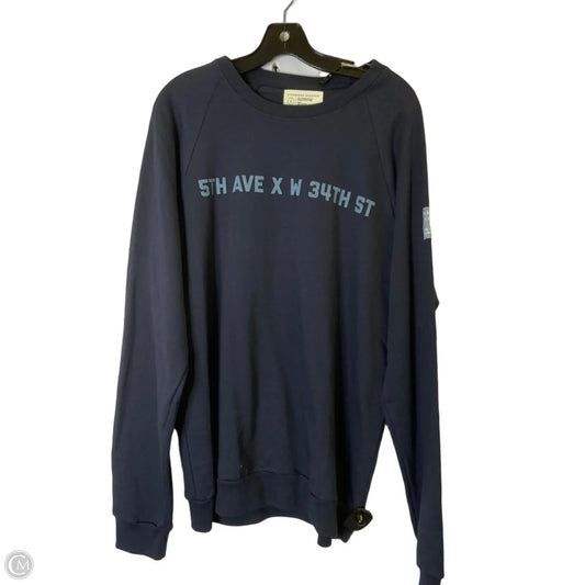 Sweatshirt Crewneck By Clothes Mentor In Blue, Size: L