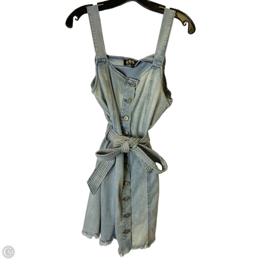 Dress Casual Short By Clothes Mentor In Blue Denim, Size: L