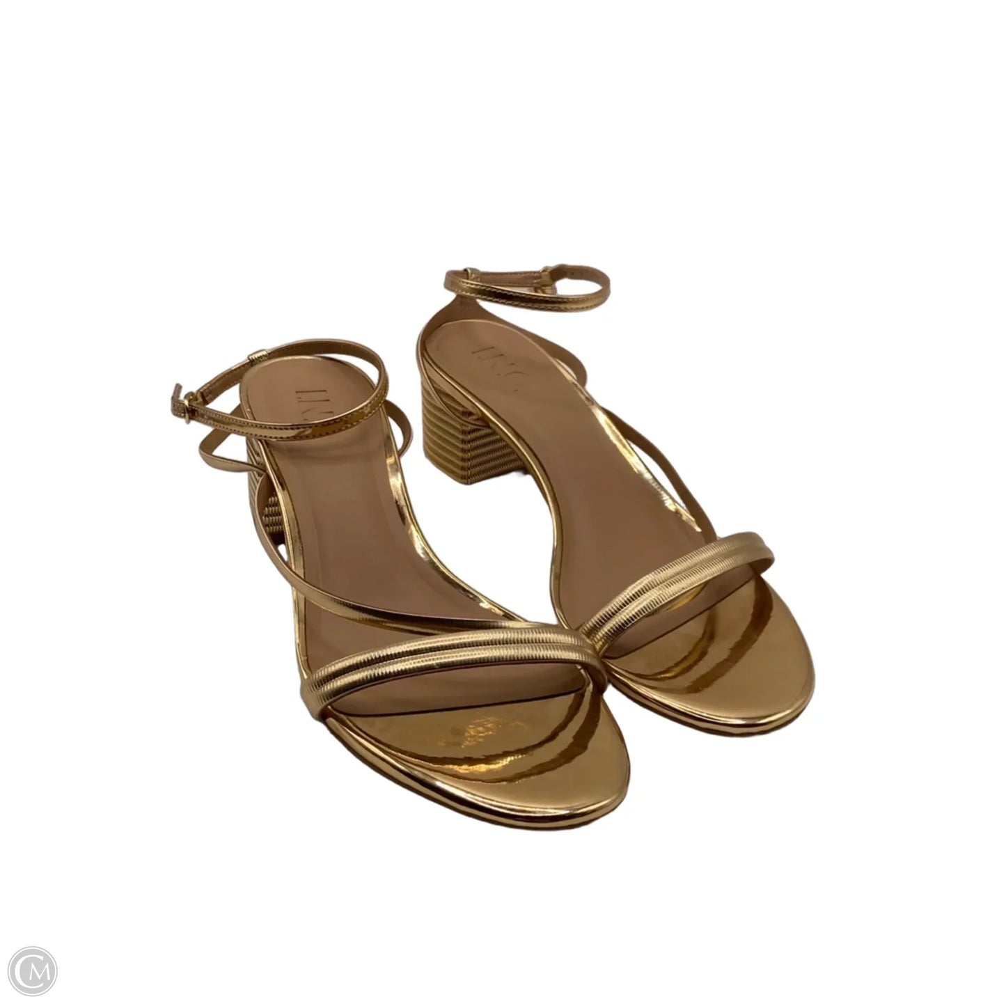 Shoes Heels Block By Inc In Gold, Size: 8.5