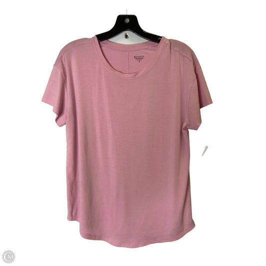 Athletic Top Short Sleeve By Athleta In Pink, Size: Xs
