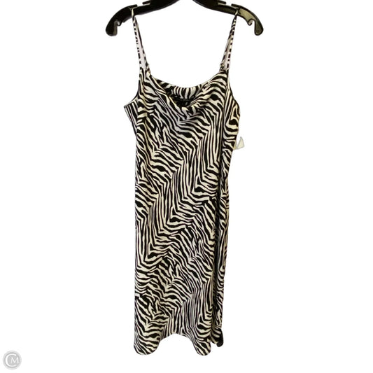 Dress Casual Midi By Banana Republic In Zebra Print, Size: 6