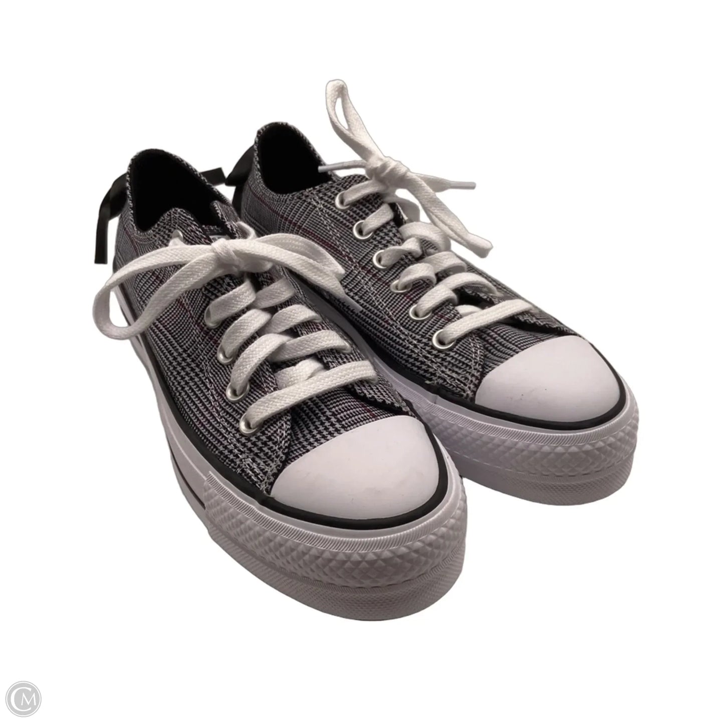 Shoes Sneakers Platform By Converse In Plaid Pattern, Size: 8