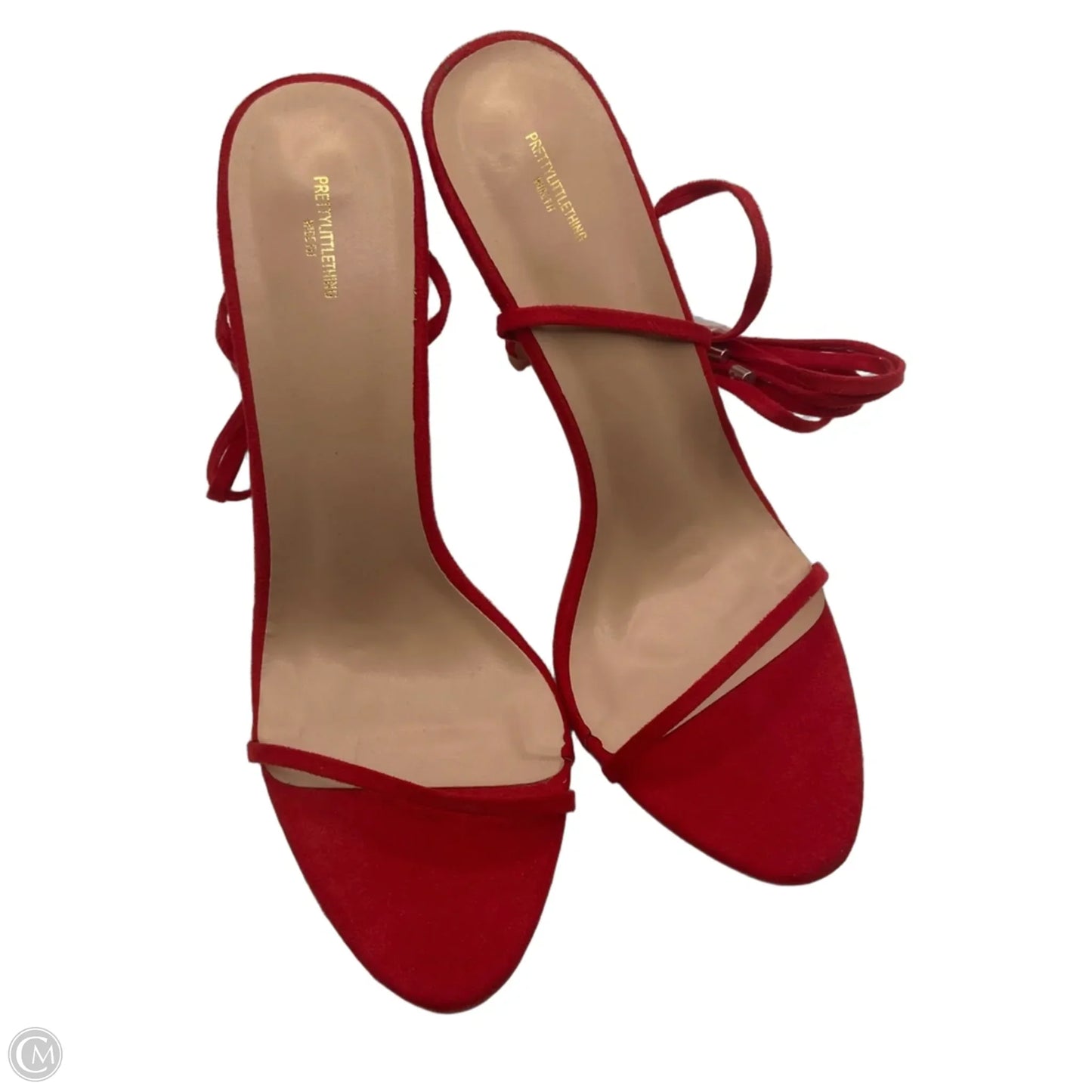 Shoes Heels Stiletto By Pretty Little Thing In Red, Size: 8
