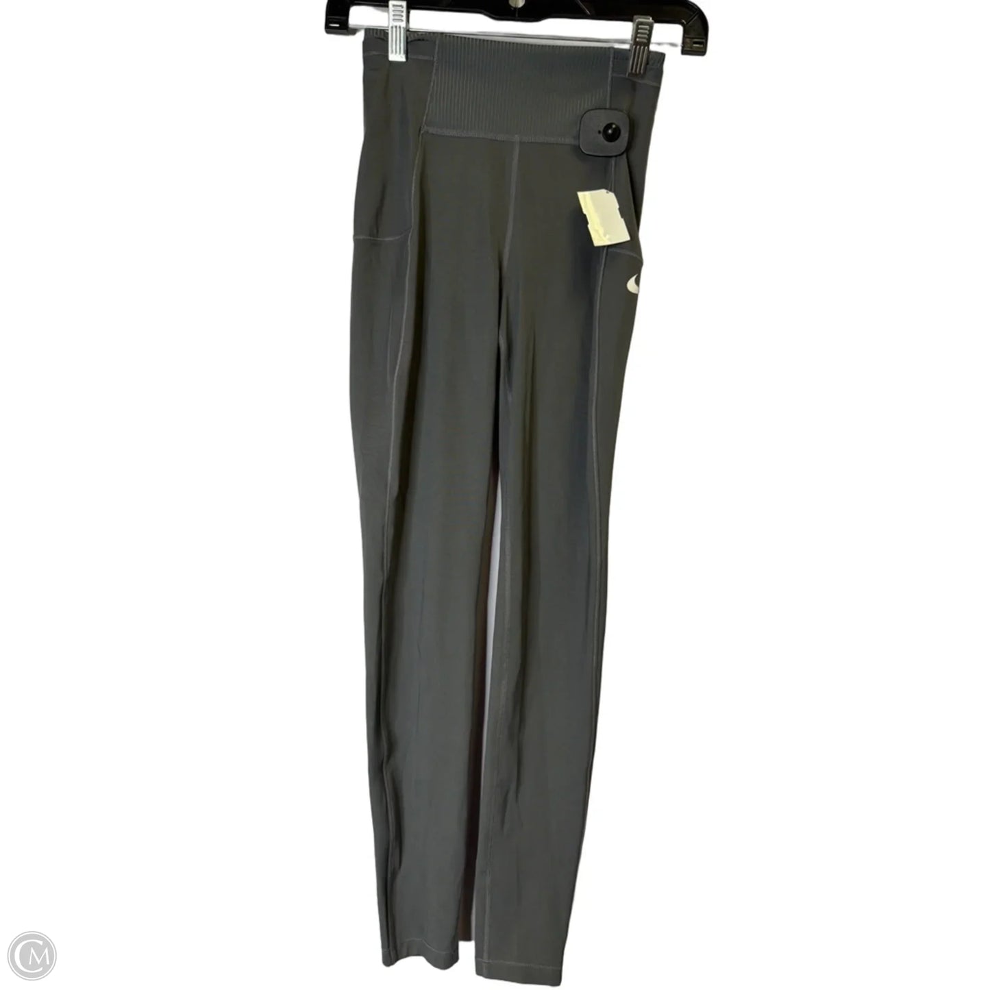 Athletic Leggings By Nike Apparel In Grey, Size: M
