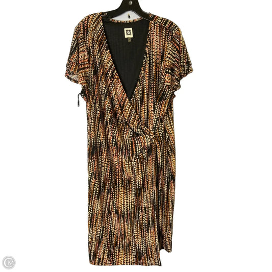 Dress Casual Midi By Anne Klein In Multi-colored, Size: 2x