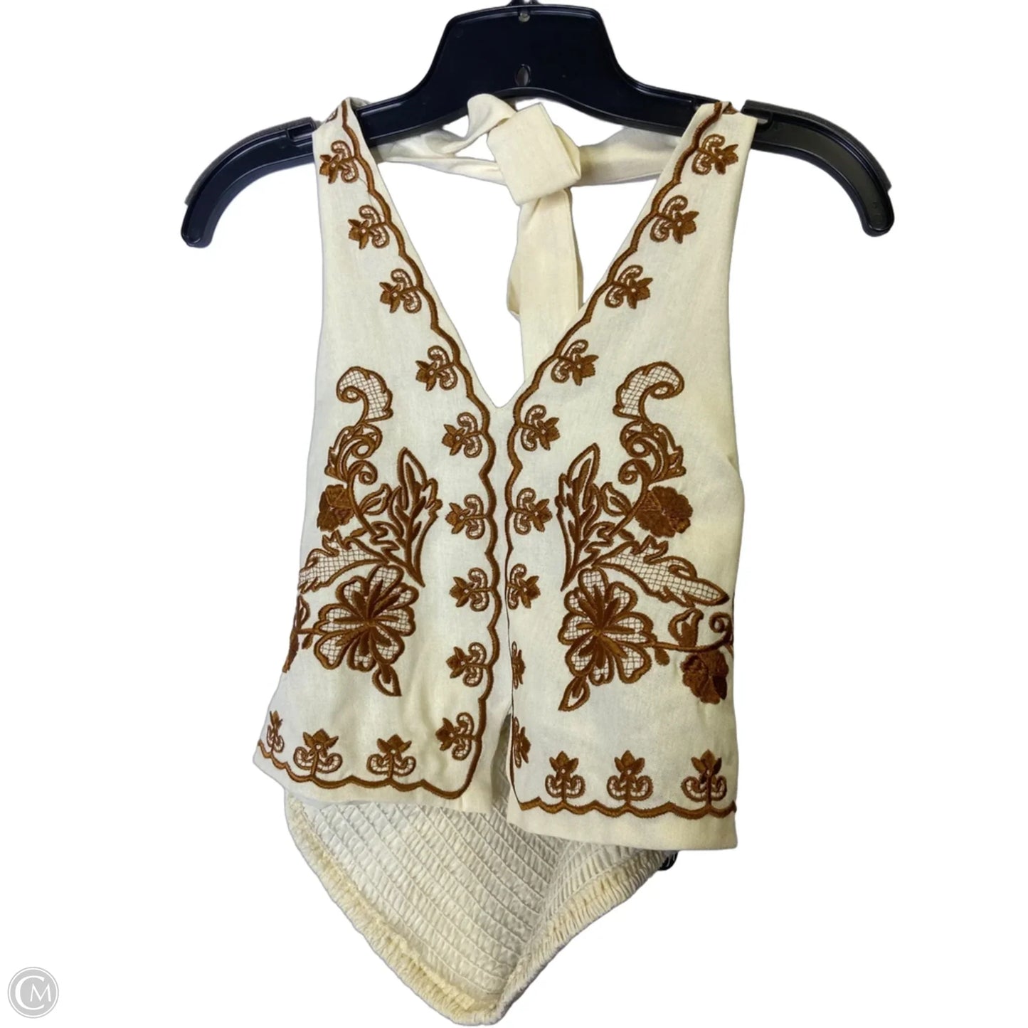 Top Sleeveless By Shein In Cream, Size: Xl