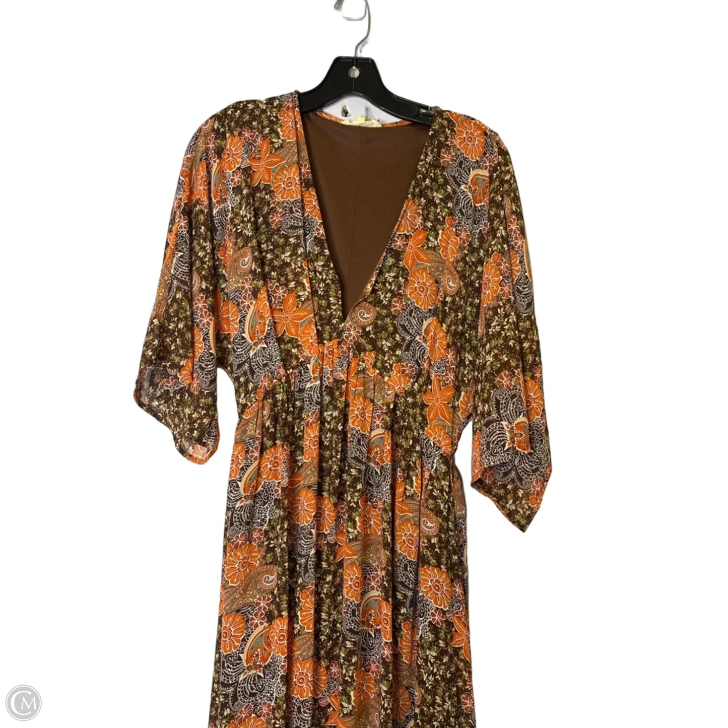 Dress Casual Maxi By Entro In Brown, Size: S