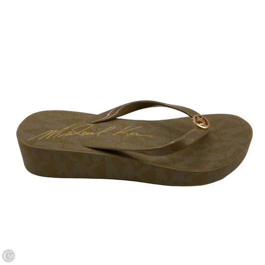 Sandals Designer By Michael By Michael Kors In Taupe, Size: 8