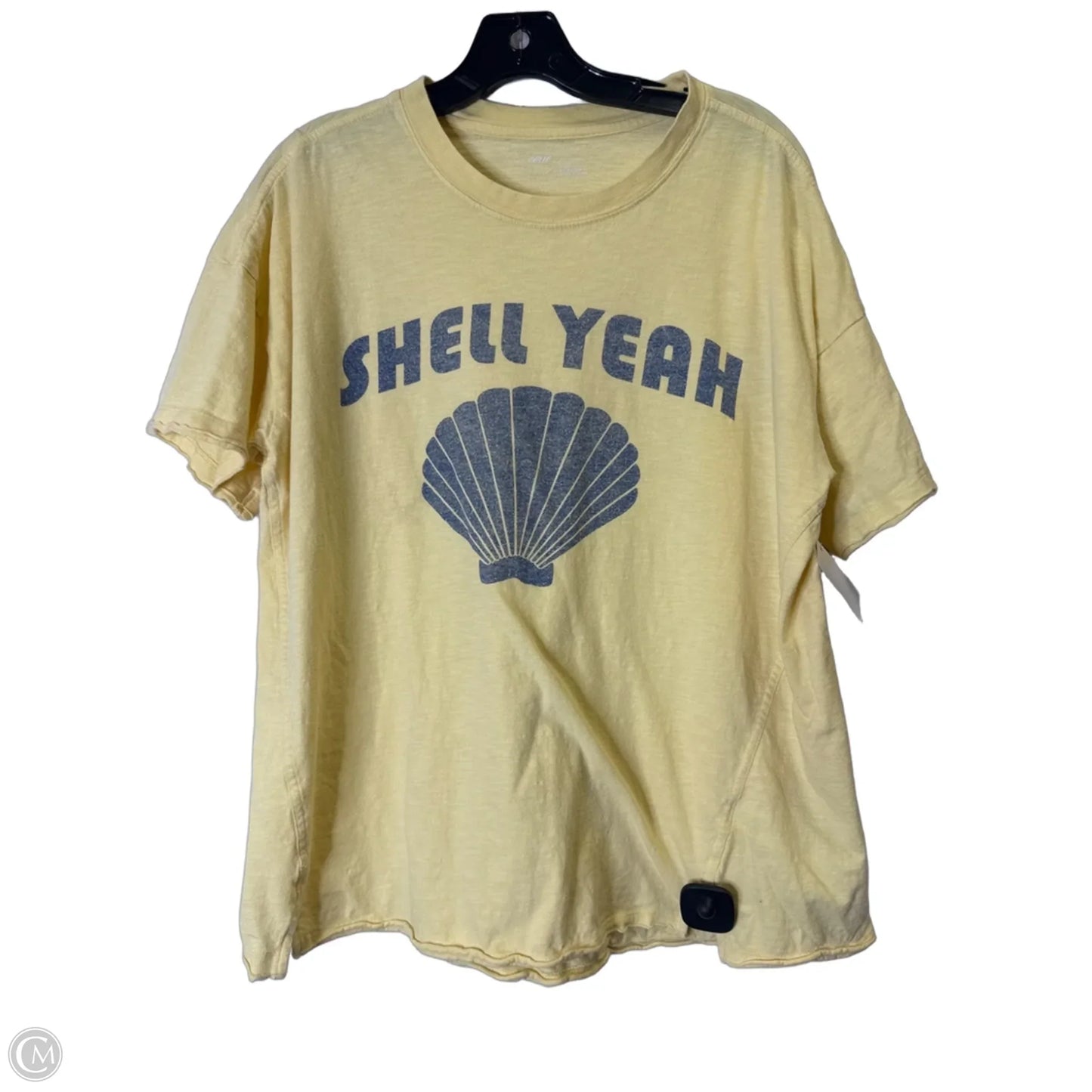 Top Short Sleeve Basic By Aerie In Yellow, Size: S