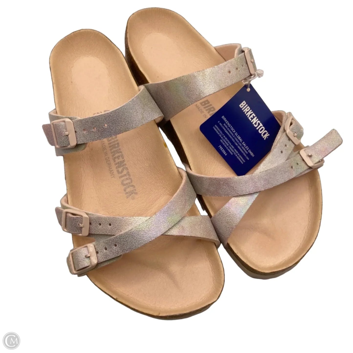 Sandals Flats By Birkenstock In Pink, Size: 9