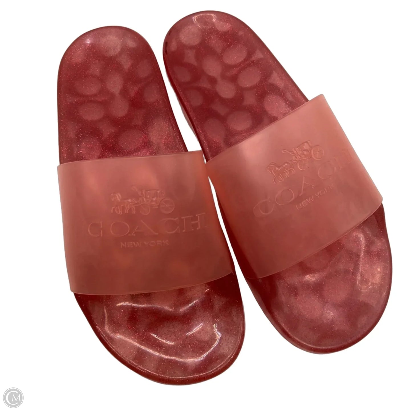 Sandals Designer By Coach In Pink, Size: 9