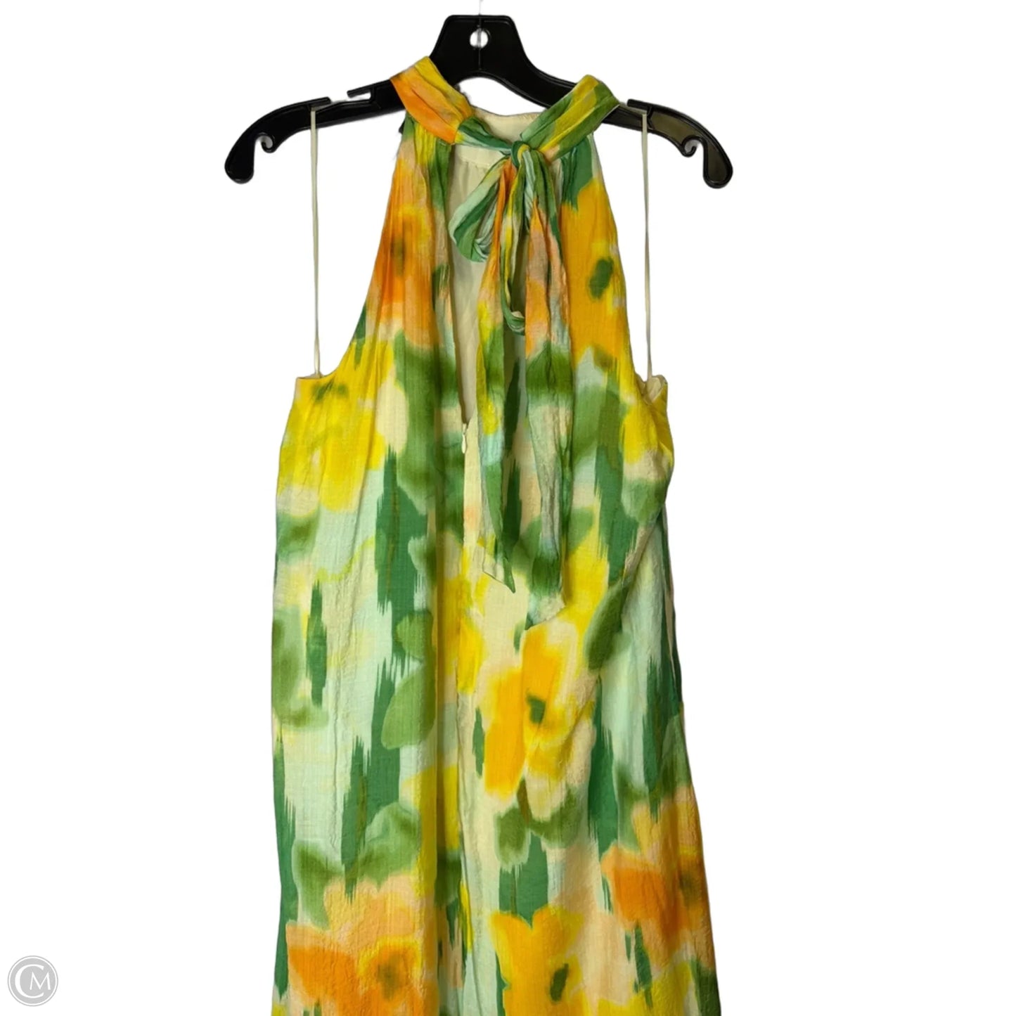 Dress Casual Maxi By 1.state In Green & Yellow, Size: M