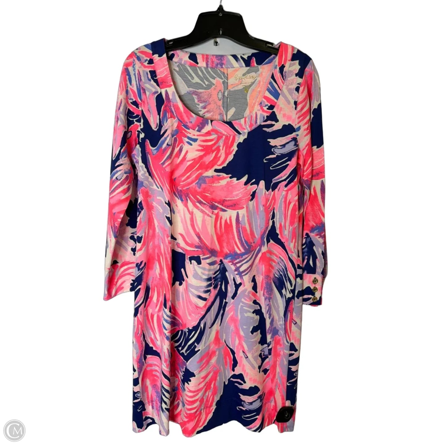 Dress Casual Short By Cmb In Blue & Pink, Size: M