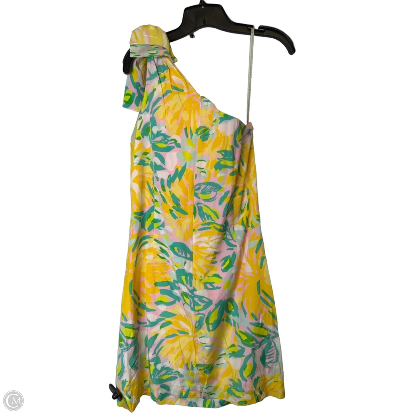 Dress Casual Short By Cmb In Pink & Yellow, Size: 12