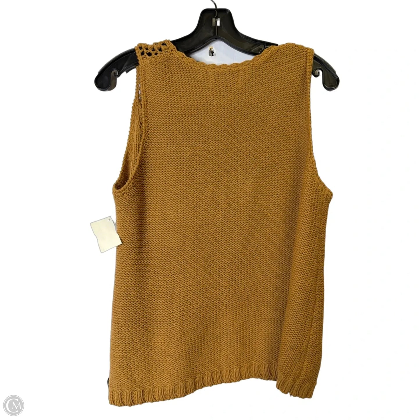 Top Sleeveless By Clothes Mentor In Brown, Size: L