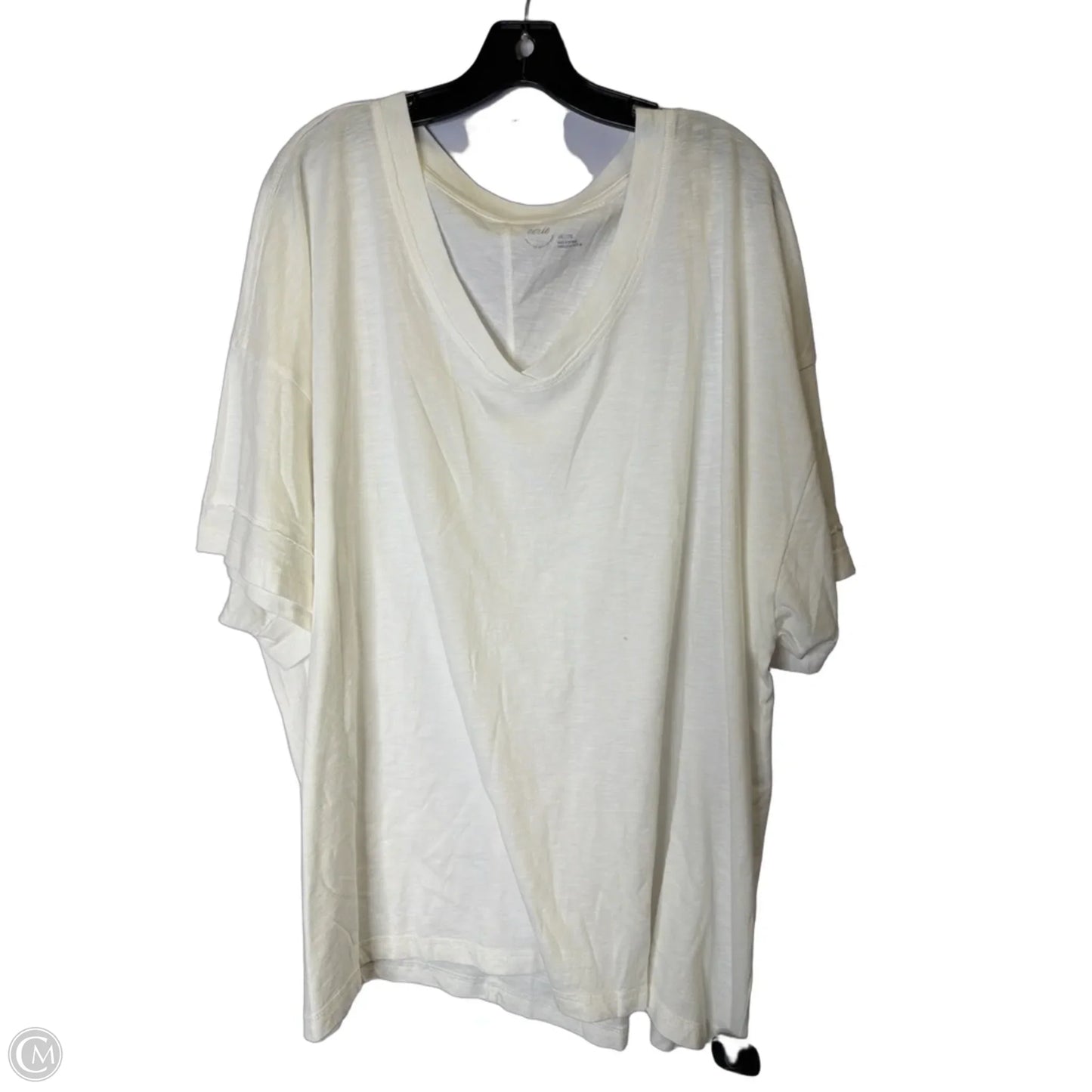Top Short Sleeve Basic By Aerie In White, Size: Xxl