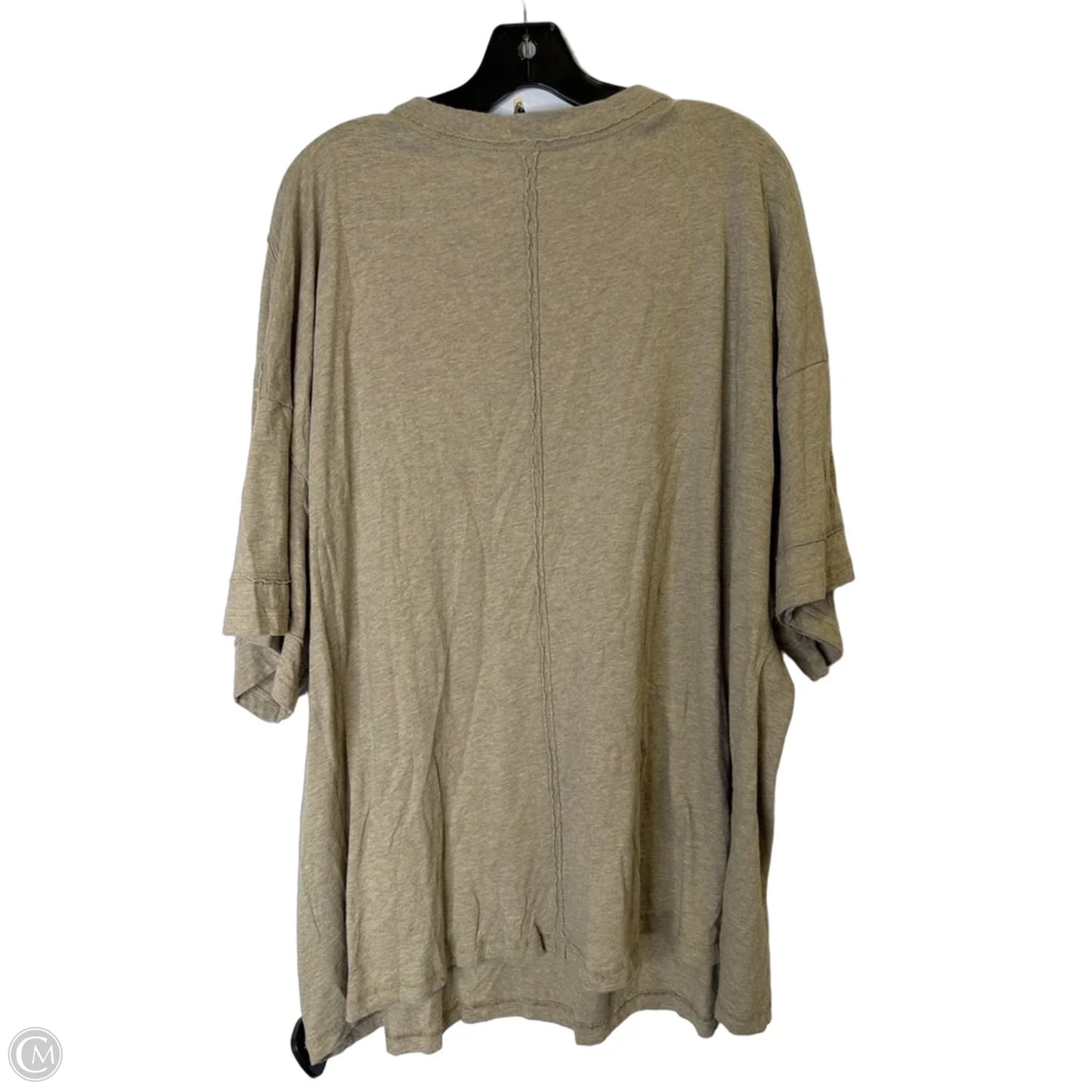 Top Short Sleeve Basic By Aerie In Taupe, Size: Xxl