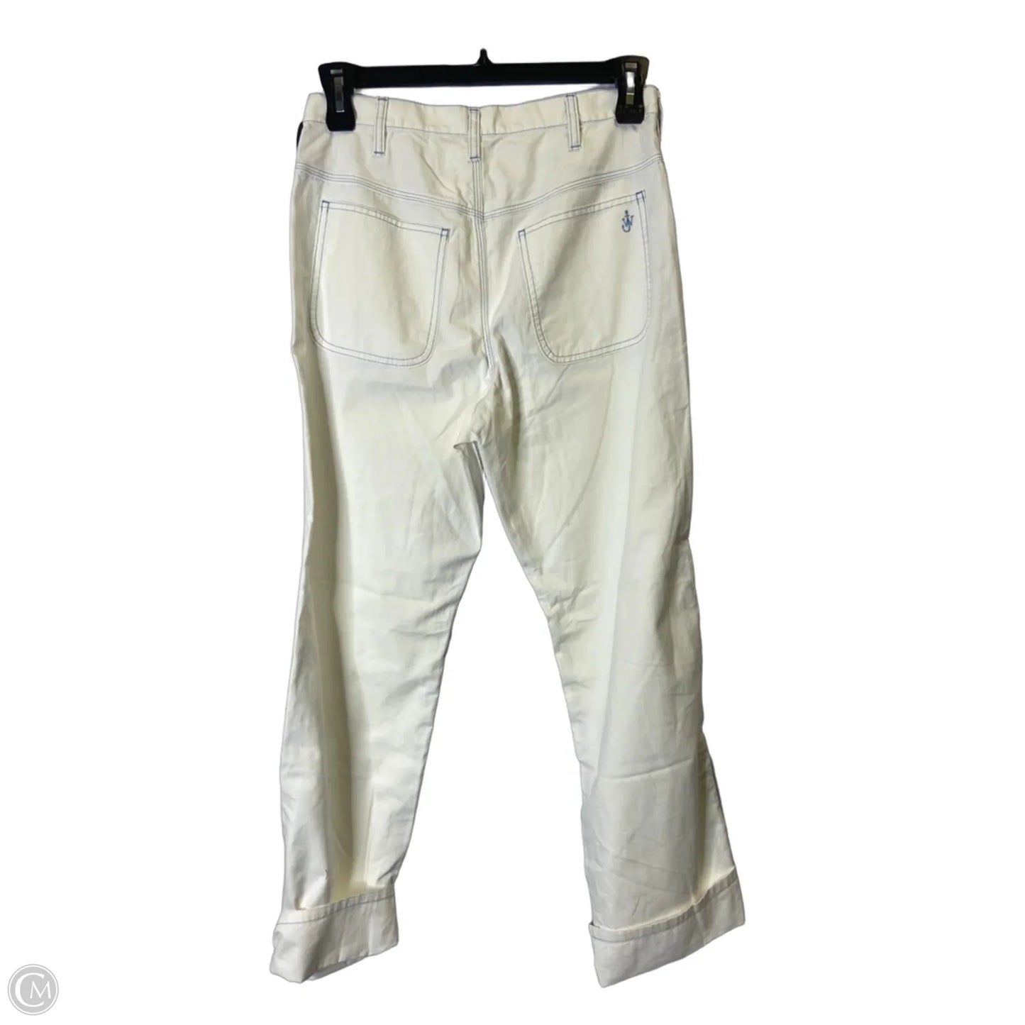 Jeans Straight By Clothes Mentor In White Denim, Size: 8