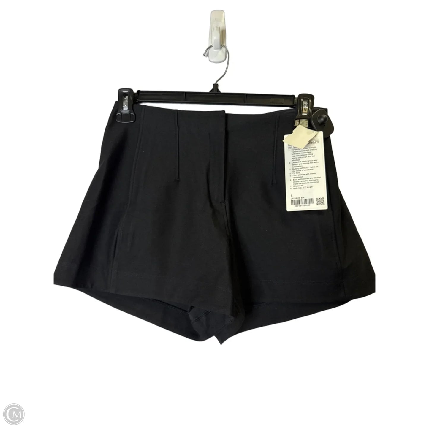 Athletic Shorts By Lululemon In Black, Size: 6