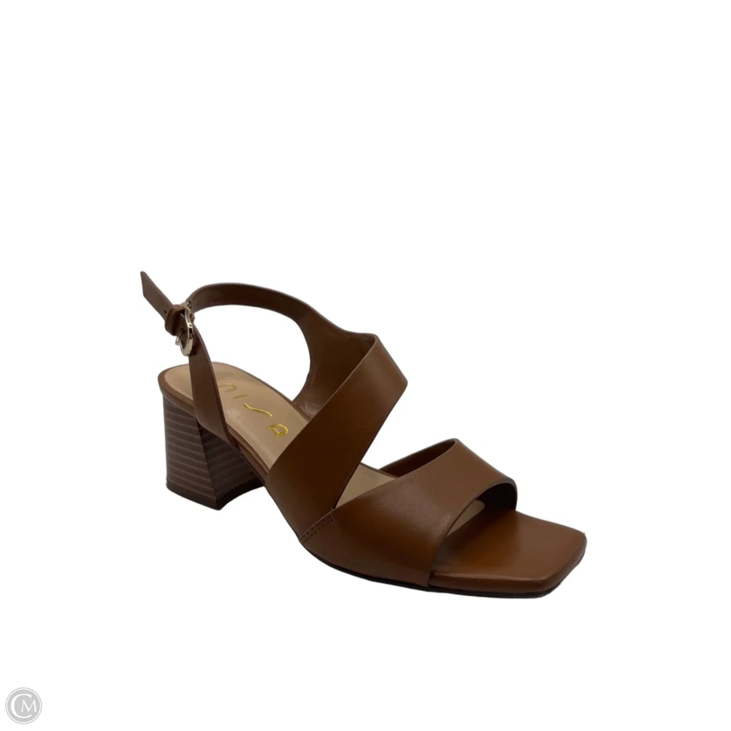 Sandals Heels Block By Unisa In Brown, Size: 6.5
