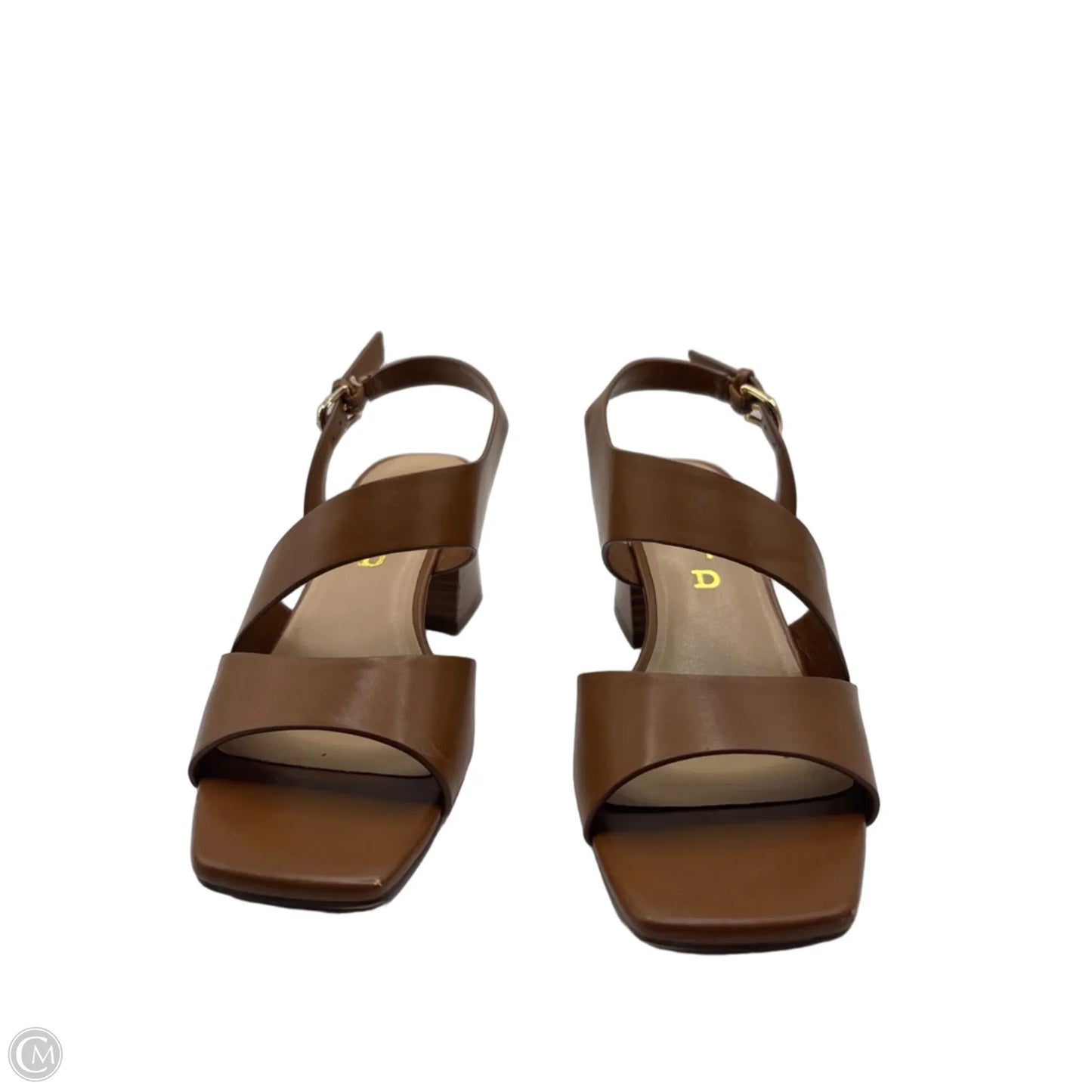 Sandals Heels Block By Unisa In Brown, Size: 6.5